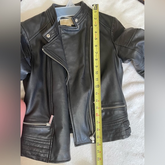 Michael Kors Moto Lambs Leather Jacket XS - Picture 4 of 16